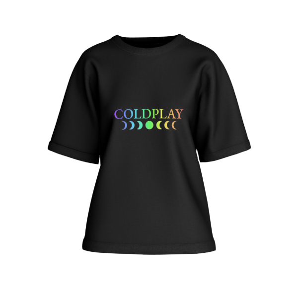 Coldplay - Over Sized T-Shirt For Women - Moon